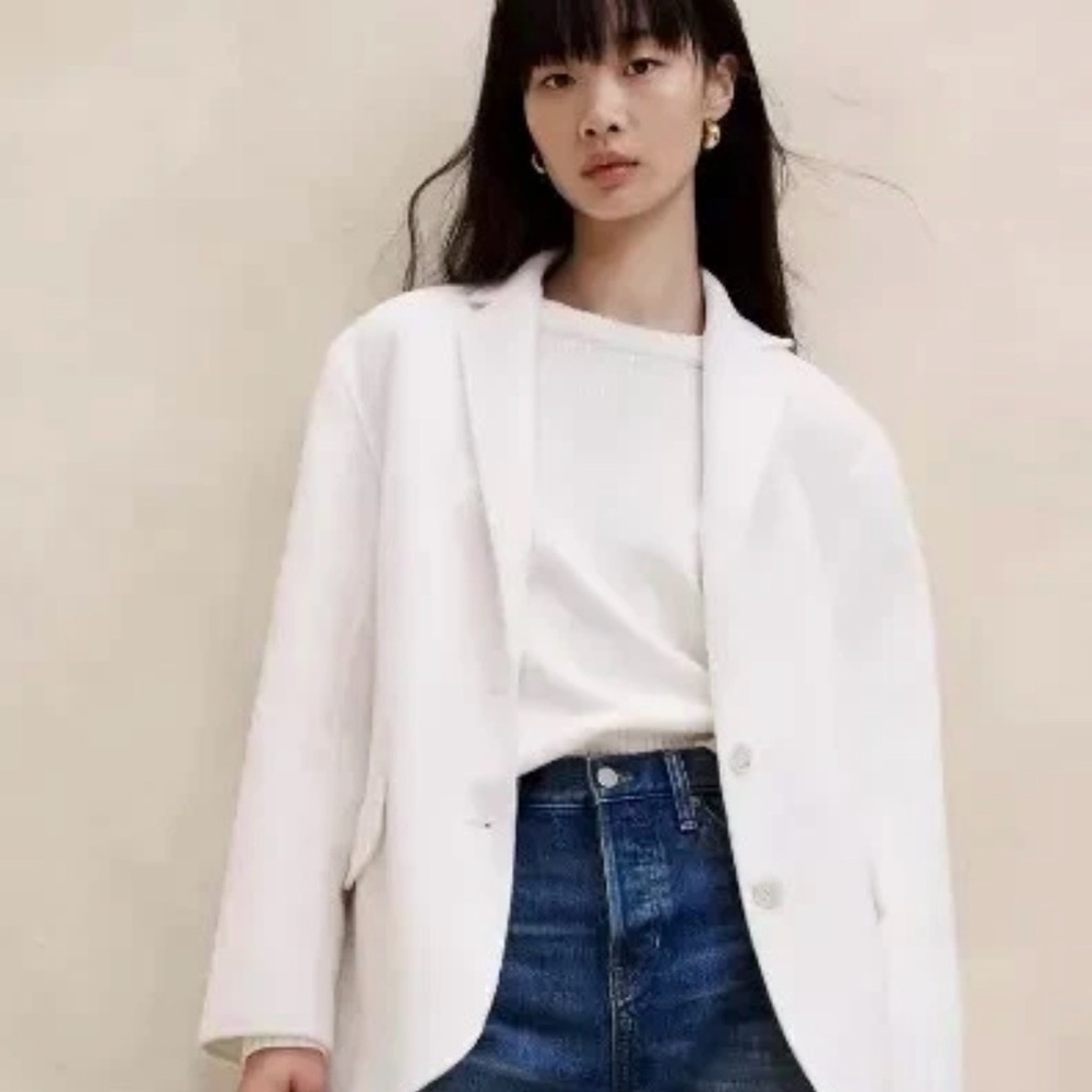 NWT Banana Republic Nelli Oversized Double-Faced Blazer - Size Large - $300